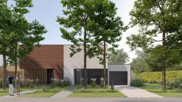 wonen achter de bomen investering referentie woning voorzijde duowoning